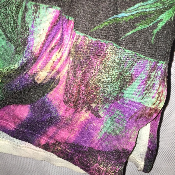 B.L.E.U. Woman Keyhole 3/4 Sleeve Boho Style Blouse Top | Size 1X - Picture 5 of 7